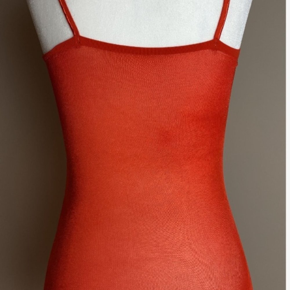Donna Karan Red Silk Dress - Picture 8 of 16